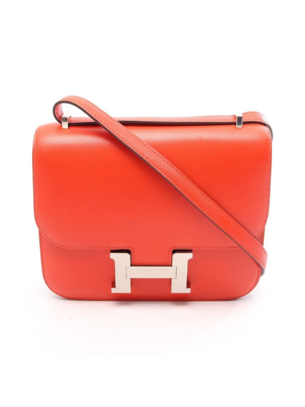 Hermes Shoulder Bag Constance 3 Mini Rouge Pivoine